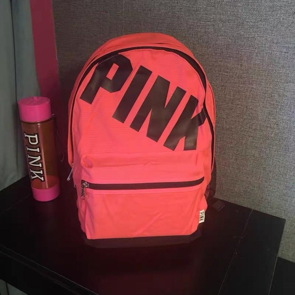 PINK Victoria's Secret Bags Victorias Secret Pink Logo Neon Campus